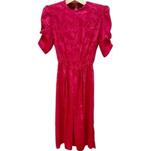 The Attico x Re/Done Limited Edition! Lipstick Pink Upcycled Jacquard Dress